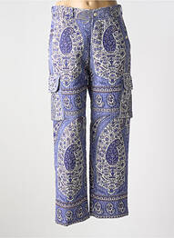 Pantalon cargo coupe droite taille normale violet ANTIK BATIK femme