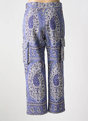 Pantalon cargo coupe droite taille normale violet ANTIK BATIK femme