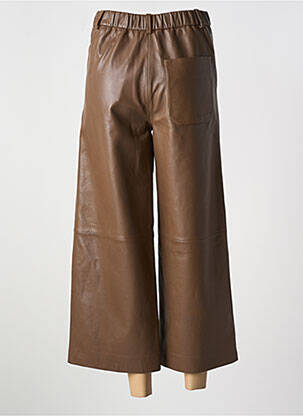 Pantalon 7/8 taille haute taille haute marron VALENTINE GAUTHIER femme