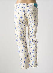 Jeans coupe droite beige MODETROTTER pour femme seconde vue