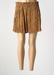 Jupe courte orange JUBYLEE pour femme seconde vue