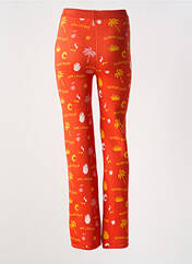 Legging orange MODETROTTER pour femme seconde vue