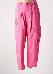 Pantalon cargo rose ME369 pour femme seconde vue