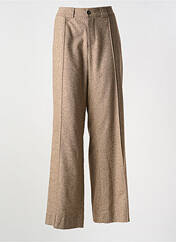 Pantalon large marron HANA SAN pour femme seconde vue