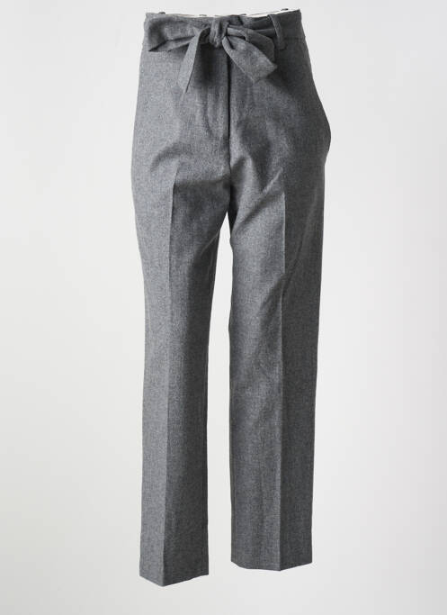 Pantalon droit taille à pinces taille basse gris ANTIK BATIK femme