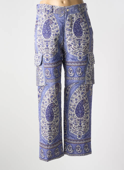 Pantalon cargo coupe droite taille normale violet ANTIK BATIK femme