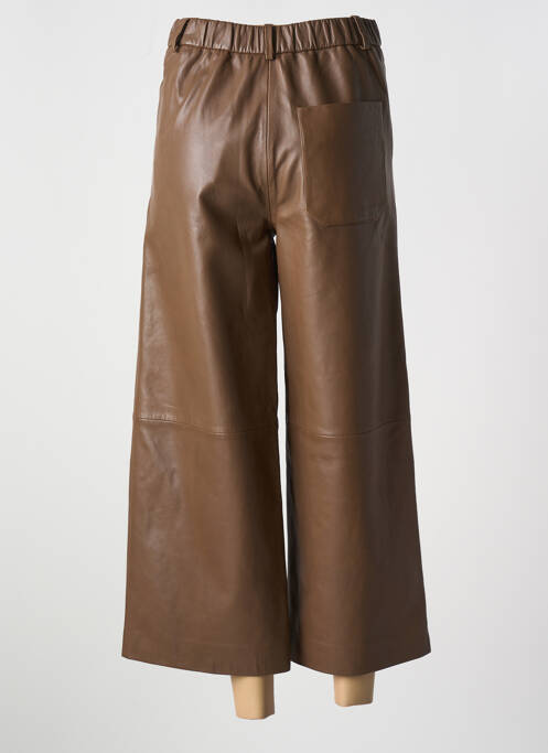 Pantalon 7/8 taille haute taille haute marron VALENTINE GAUTHIER femme