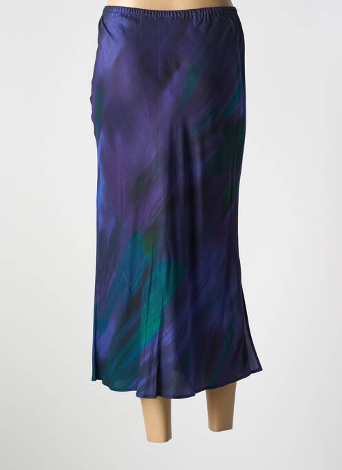 Jupe longue imprimé fantaisie violet VALENTINE GAUTHIER femme