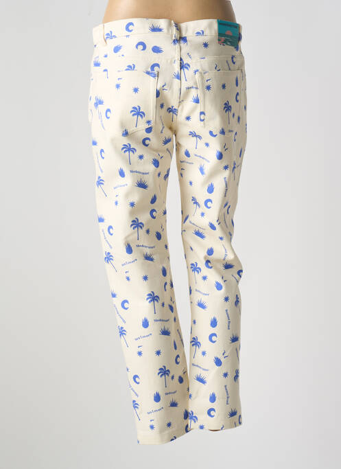 Jeans coupe droite beige MODETROTTER pour femme