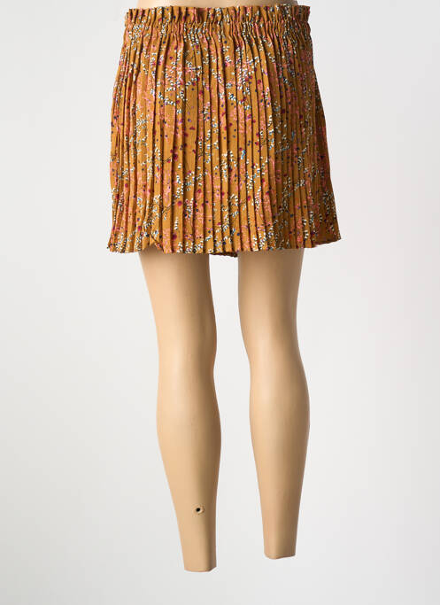Jupe courte orange JUBYLEE pour femme