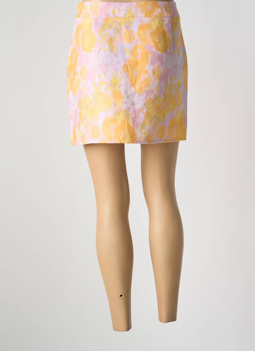 Jupe courte orange MODETROTTER pour femme