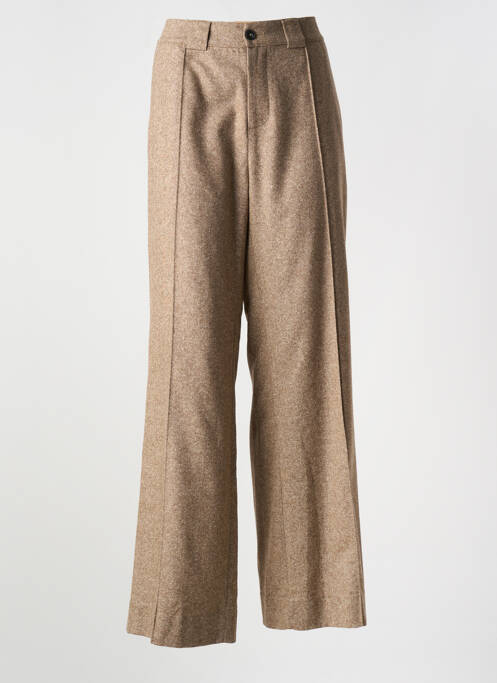 Pantalon large marron HANA SAN pour femme