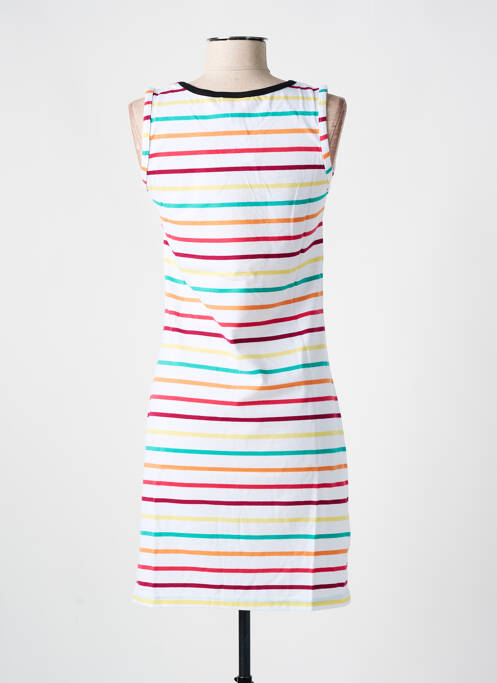 Chemise de nuit imprimé rayures blanc ROSE POMME femme