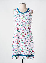 Chemise de nuit imprimé fantaisie bleu ROSE POMME femme