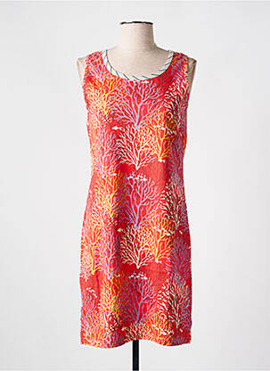 Chemise de nuit imprimé fantaisie rouge ROSE POMME femme