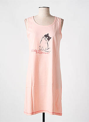 Chemise de nuit sans manche rose ROSE POMME femme