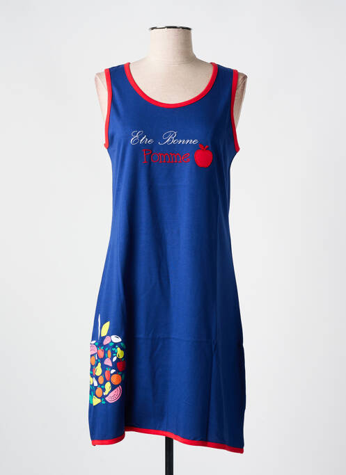 Chemise de nuit bleu ROSE POMME pour femme
