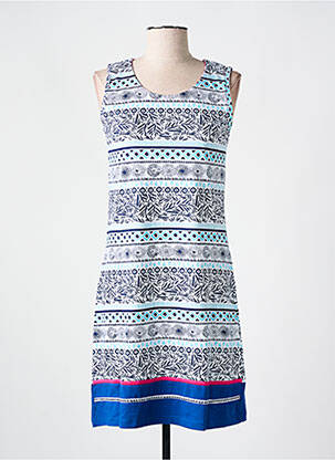 Chemise de nuit imprimé fantaisie bleu ROSE POMME femme