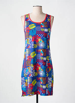 Chemise de nuit sans manche bleu ROSE POMME femme