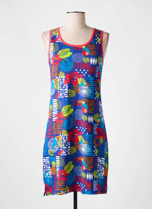 Chemise de nuit sans manche bleu ROSE POMME femme