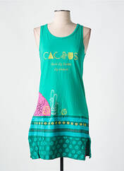 Chemise de nuit vert ROSE POMME pour femme seconde vue