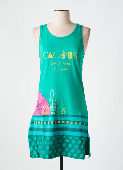 Chemise de nuit vert ROSE POMME pour femme