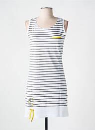 Chemise de nuit imprimé rayures gris ROSE POMME femme