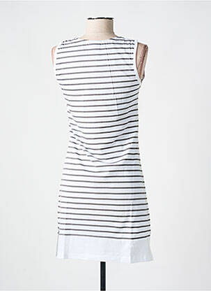 Chemise de nuit imprimé rayures gris ROSE POMME femme