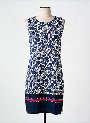 Chemise de nuit imprimé fantaisie bleu ROSE POMME femme