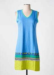 Chemise de nuit col v bleu ROSE POMME femme