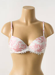 Soutien-gorge effet matière satinée haut soutien-gorge push-up rose ANTIGEL femme
