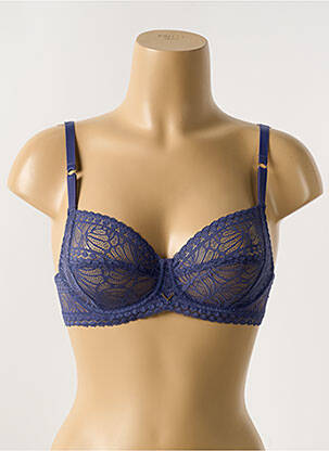 Soutien-gorge légère et transparente haut soutien-gorge emboitant bleu ANTIGEL femme