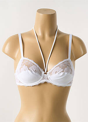 Soutien-gorge légère et transparente haut soutien-gorge emboitant blanc ANTIGEL femme