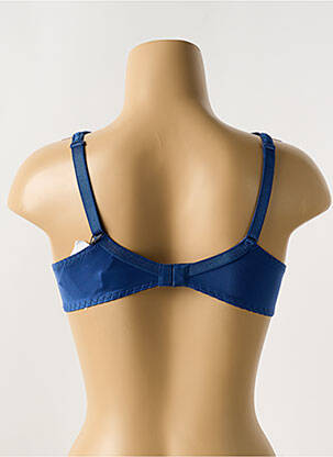 Soutien-gorge effet matière satinée haut soutien-gorge emboitant bleu LOUISA BRACQ femme