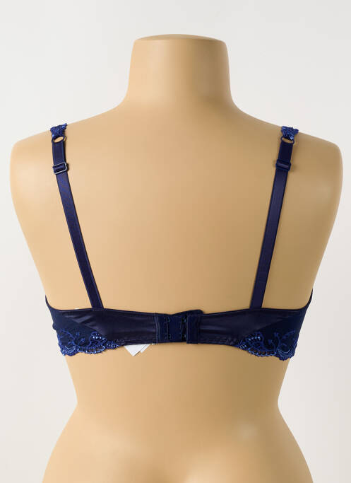 Soutien-gorge effet matière satinée haut soutien-gorge emboitant bleu LISE CHARMEL femme