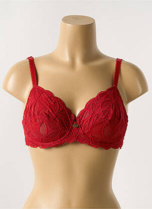 Soutien-gorge broderie haut soutien-gorge emboitant rouge ANTIGEL femme