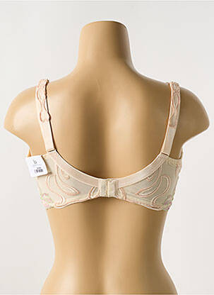 Soutien-gorge broderie haut soutien-gorge emboitant beige LOUISA BRACQ femme