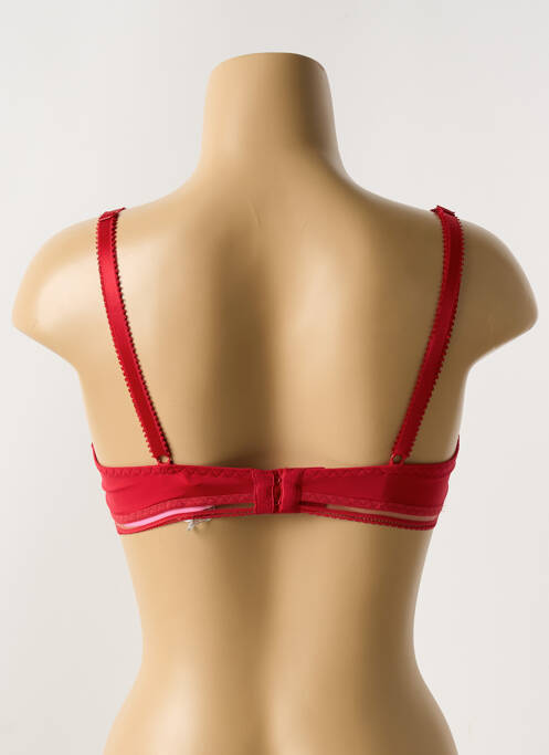 Soutien-gorge broderie haut soutien-gorge emboitant rouge ANTIGEL femme