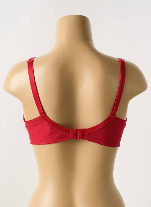 Soutien-gorge broderie haut soutien-gorge emboitant rouge LISE CHARMEL femme