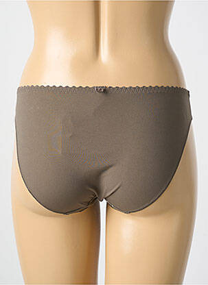 Culotte broderie marron LOUISA BRACQ femme