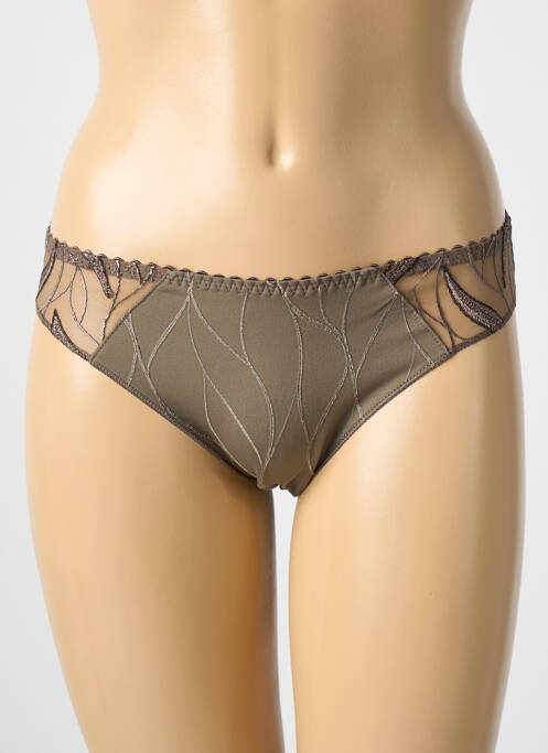 Culotte marron LOUISA BRACQ pour femme