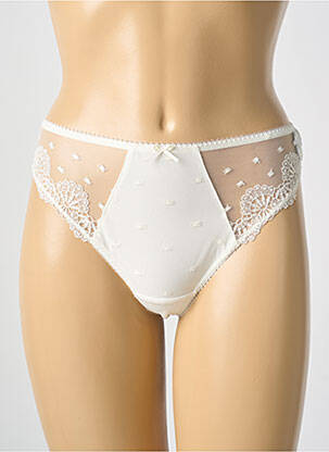 Tanga légère et transparente beige FANTASIE femme