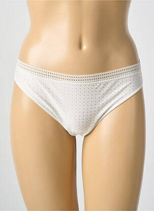 Tanga effet matière satinée beige ANTIGEL femme