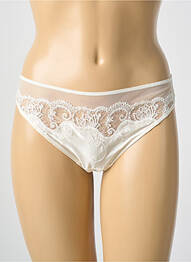 Tanga effet matière satinée beige LISE CHARMEL femme
