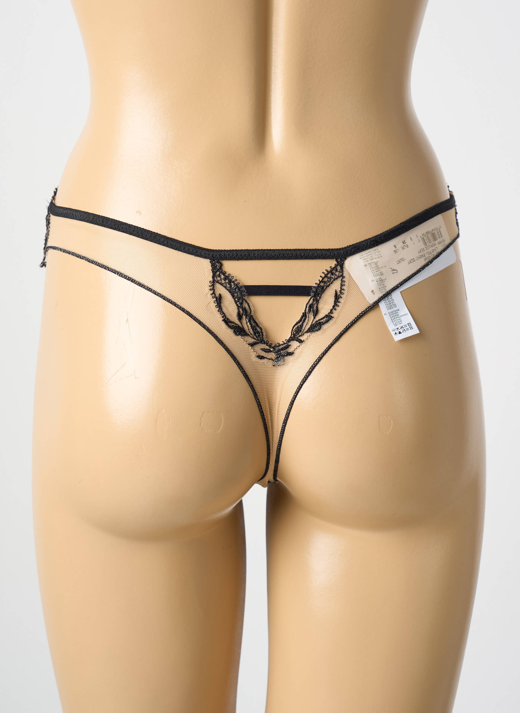 Tanga légère et transparente chair LISE CHARMEL femme