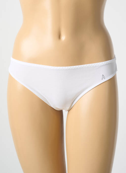 Tanga blanc ANTIGEL pour femme