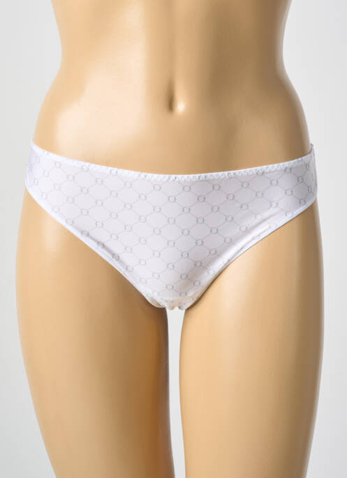 Tanga blanc ANTIGEL pour femme