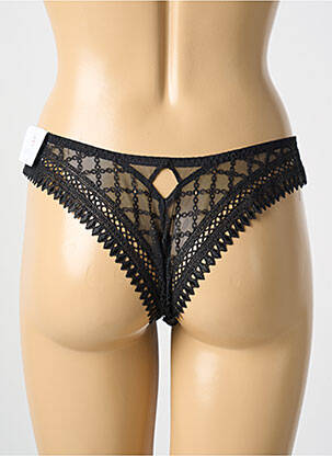 Tanga tanga noir LOUISA BRACQ femme
