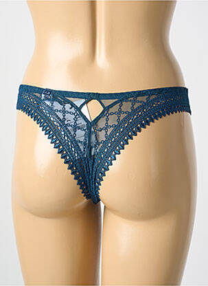 Tanga tanga bleu LOUISA BRACQ femme