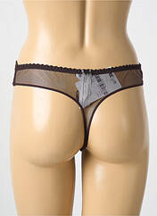 Tanga marron LOUISA BRACQ pour femme seconde vue